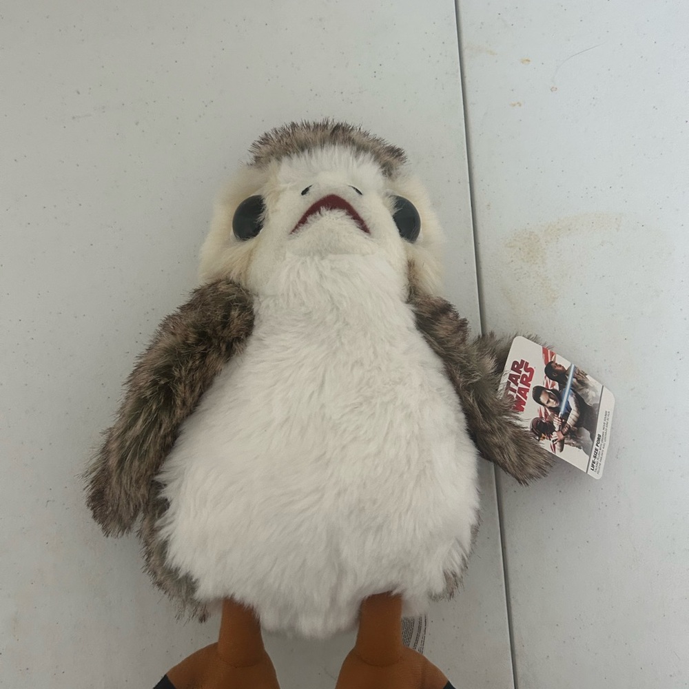 Star Wars Porg Plush - White and Brown